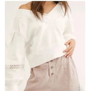 free people balloon sleeve sweater